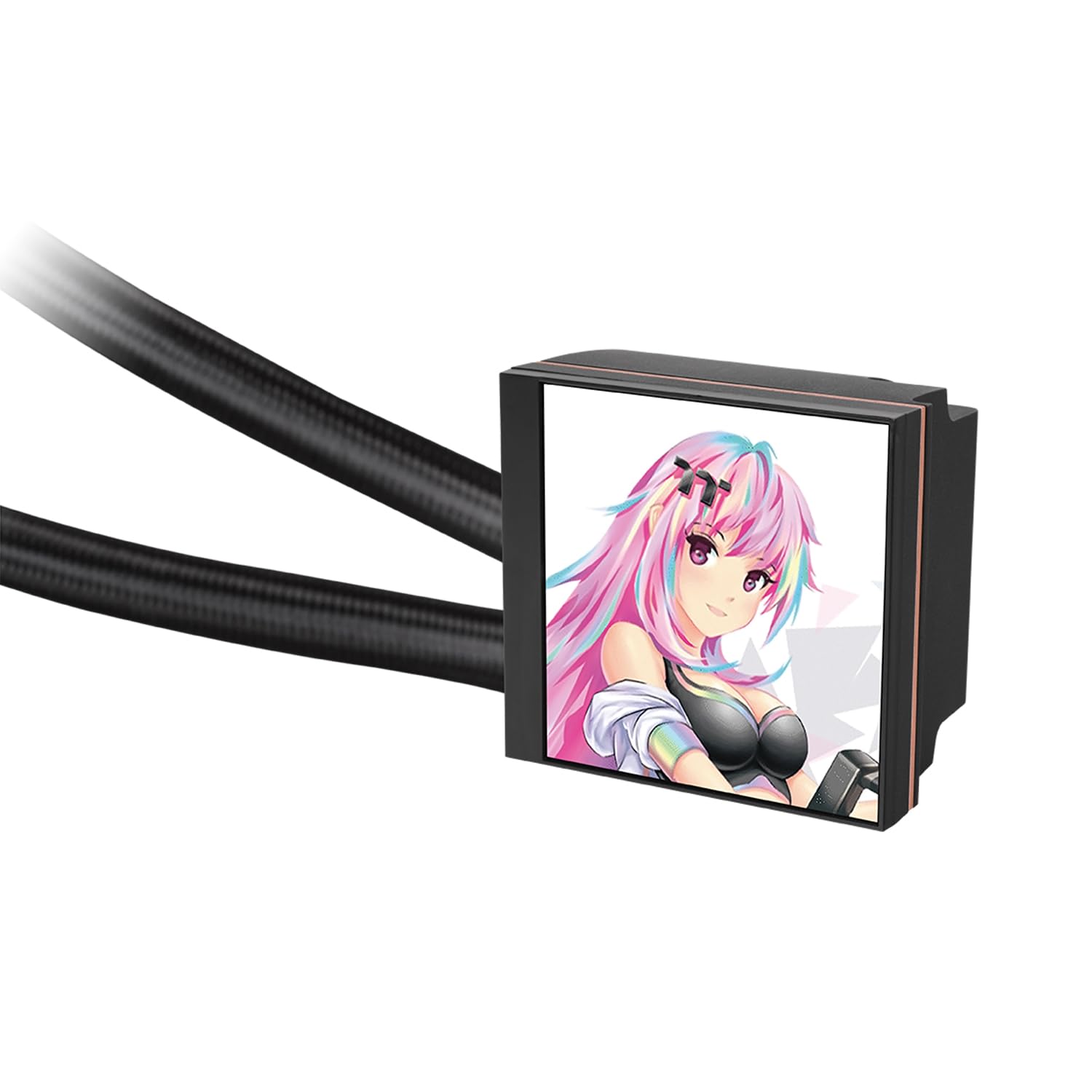 MAGFloe 360 Ultra CPU Liquid Cooler/Intel&AMD Compatible/ 3x120mm 500~2000rpm SWAFAN EX/ 360mm Radiator/MAGForce 2.0/3.95" Square LCD/Swappable Fan Blades/Black/CL-W432-PL12SW-A - Image 4