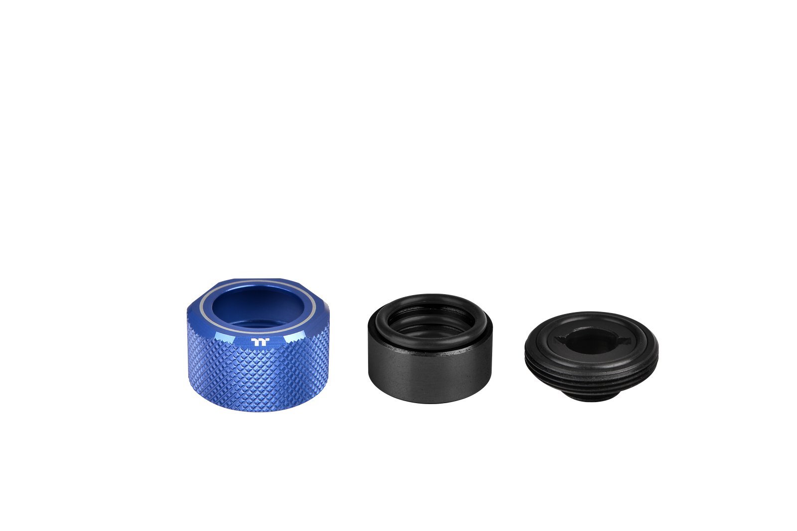 Thermaltake 16 mm Pacific C-PRO G1/4 PETG Tube OD Compression Fitting - Blue - Image 3