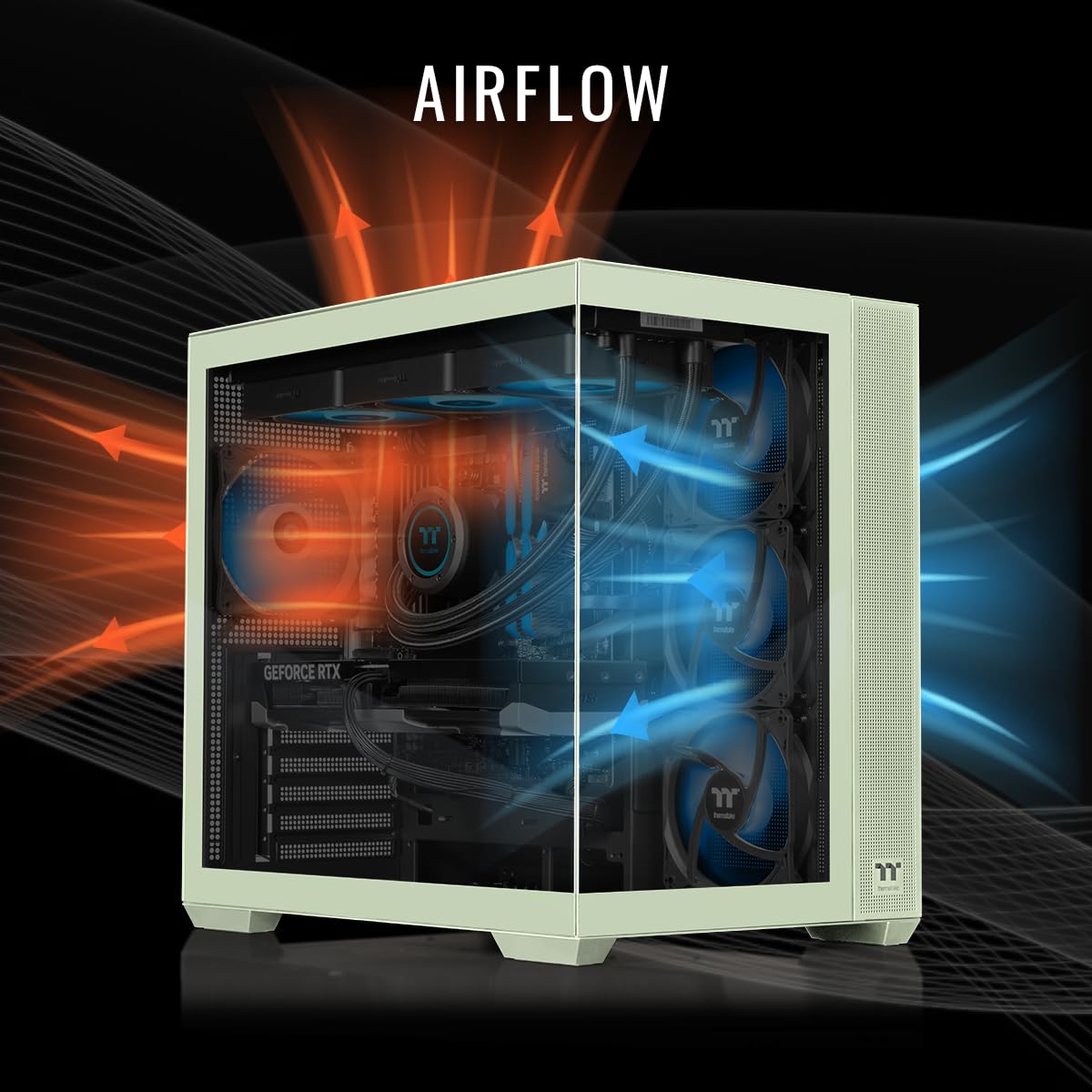 Thermaltake LCGS View 9870M-380 Gaming Desktop (AMD Ryzen™ 7 9800X3D, ToughRam 32GB DDR5 6000MT/s RGB Memory, NVIDIA® GeForce RTX™ 5070, 2TB NVMe M.2, WiFi, Windows 11) V38M-B850-570-LCS - Image 3