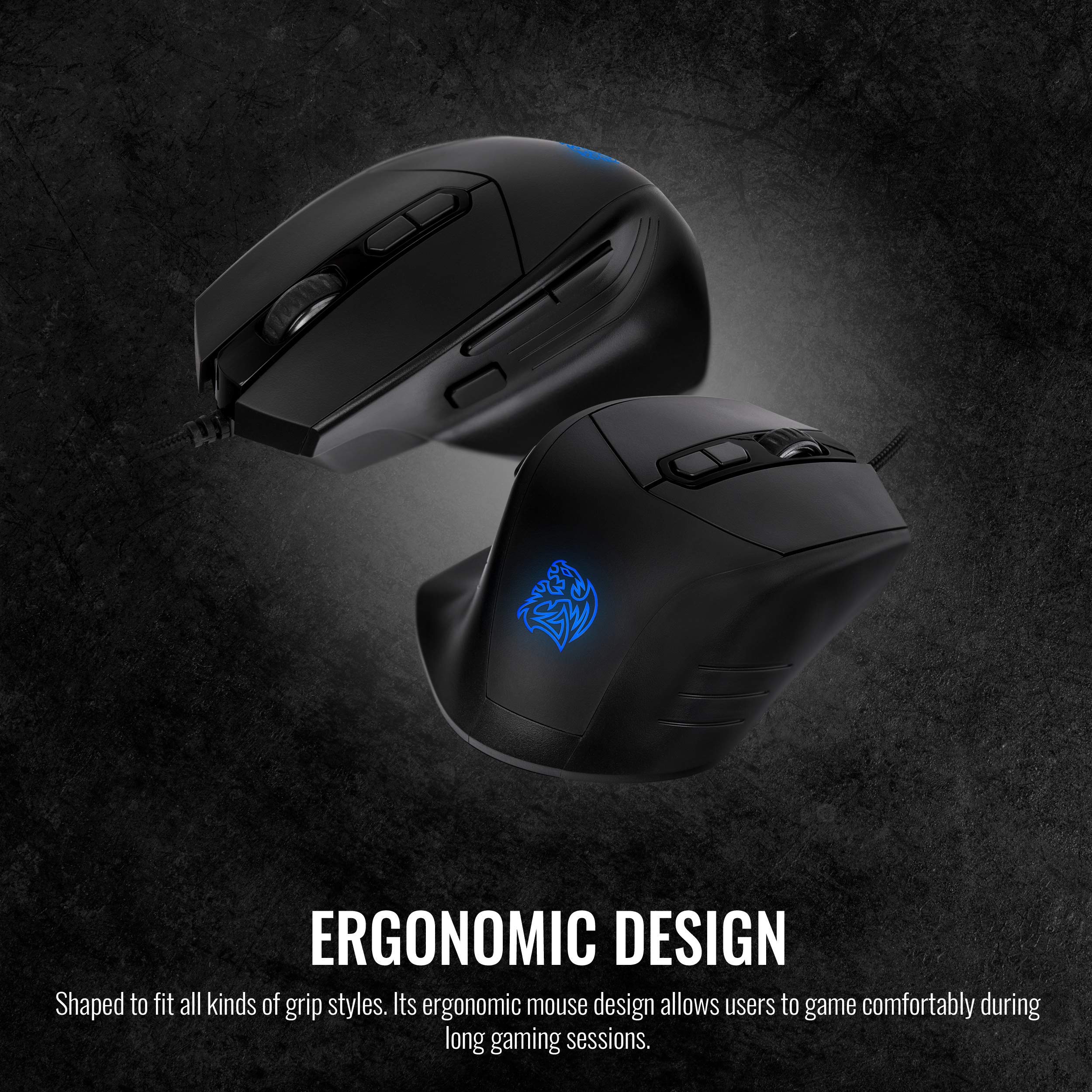 Thermaltake Tt Esports Commander Combo V2, Gaming Keyboard and Gaming Mouse with 2500 DPI, 3 Color Back Lights and Lighting Effect, CM-CMC-WLXXMB-US - Image 6