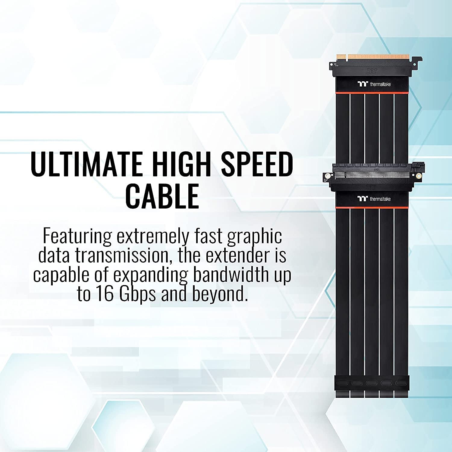 Thermaltake TT Premium PCI-E 4.0 High Speed Flexible Extender Riser Cable 600mm AC-059-CO1OTN-C1 - Image 3