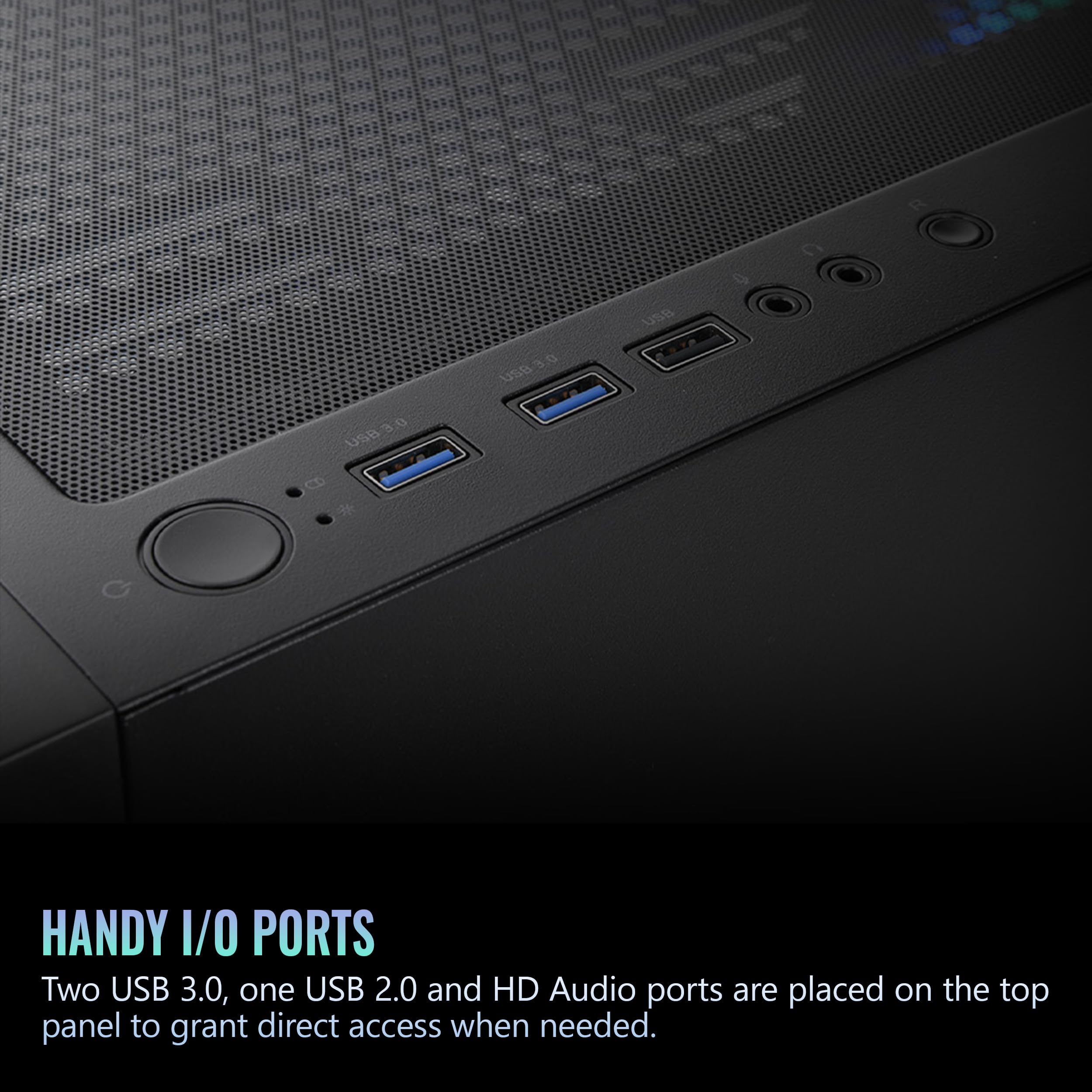 Thermaltake Versa H16 TG ARGB Black Micro ATX Tower Case; Tempered Glass Side Panel; 3 Pre-Installed ARGB Fans; CA-1Y8-00S1WN-02; 3 Year Warranty - Image 6