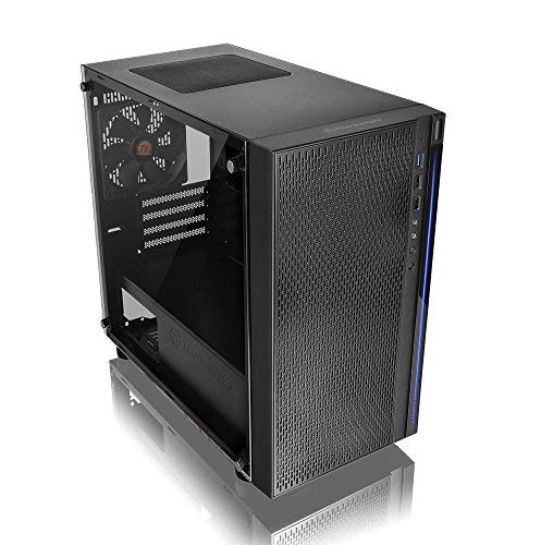Thermaltake Versa H18 Tempered Glass Black Spcc Micro ATX Mini Tower Gaming Computer Case CA-1J4-00S1WN-01 - Image 8